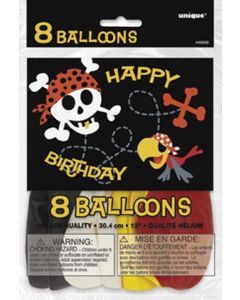 8 ballons Pirates Yohoho