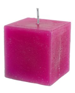 Bougie carrée fuchsia