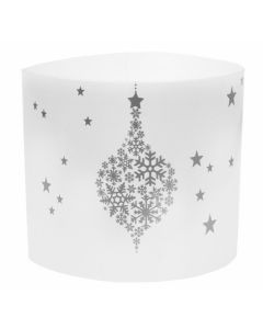 Rond de serviette « Flocon » - Blanc