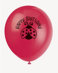 8 ballons jolie coccinelle