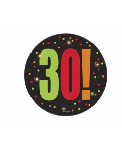 Badge clignotant - 30 ans