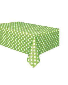 Nappe à pois verts