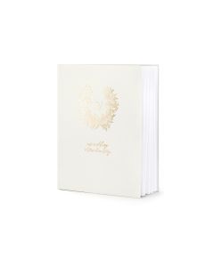 Livre d'or motif couronne - gris clair