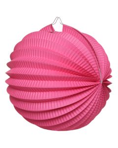 Boule déco accordéon fuchsia 2 