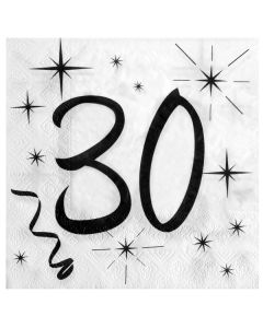 20 serviettes 30 ans
