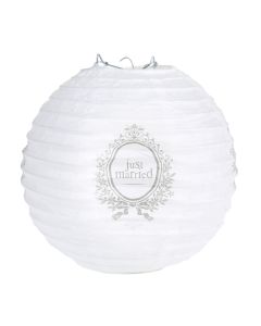 Lanterne papier Just Married x2