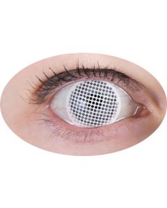 Lentilles de contact - Grillage blanc