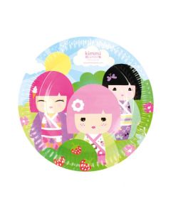 Grandes assiettes en carton "Kimmi Junior"  x 8