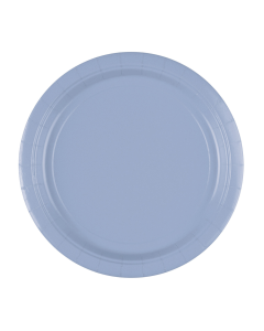 x8 Assiettes carton Bleu Pastel