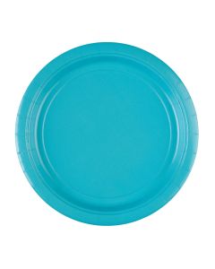 x8 Assiettes carton Bleu Turquoise