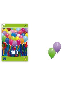 100 ballons multicolores