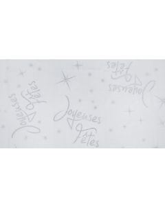 NAPPE JOYEUSES FETES BLANC
