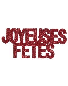 CONFETTIS JOYEUSES FETES ROUGE
