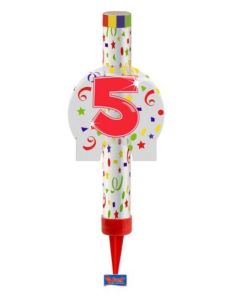 bougie fontaine chiffre 5