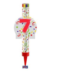 bougie fontaine chiffre 7