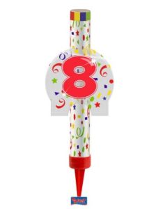 bougie fontaine chiffre 8