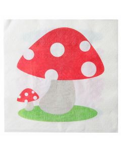 10 serviettes de table « Champignon »
