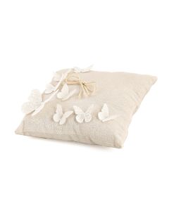 Coussin alliances papillons