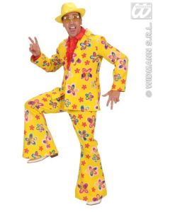 Costume adulte "flower party"- jaune taille M/L