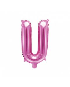 Ballon rose lettre U - 36 cm