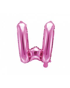 Ballon rose lettre W - 36 cm