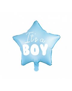 Ballon hélium "It's a boy" Bleu 45 cm