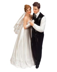 Couple de mariés pour pièce montée