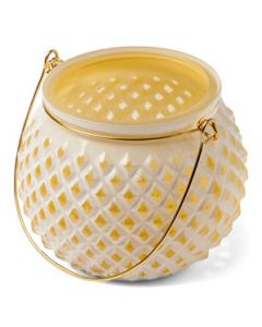 Photophore nid d'abeille jaune