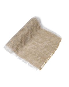 Chemin de table jute chevrons