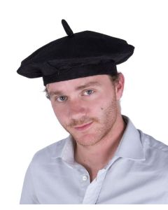 Béret noir adulte