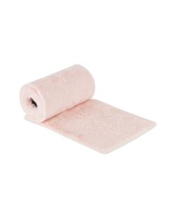 Chemin de table peluche rose 15cm x 2m