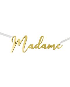 Décoration Madame métallisé Or