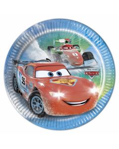 8 assiettes 20 cm cars ice racers