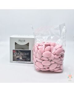 500gr Dragées 70% Chocolat Rose Pécou