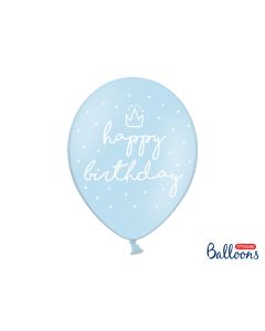 Ballon de baudruche bleu anniversaire garçon
