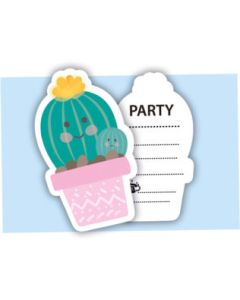 invitations et enveloppes cactus
