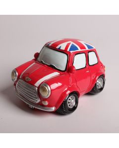 Tirelire Mini Cooper rouge