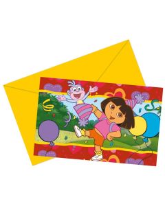 Cartes d'invitation Dora l'exploratrice