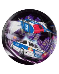 8 Assiettes police - 23 cm