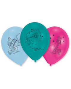 10 Ballons latex La Reine Des Neiges