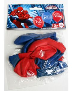 10 ballons en latex - Spiderman