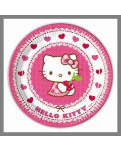Assiettes Hello Kitty - 23 cm Ø - x8