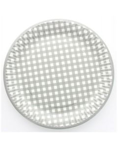 assiette vichy grise