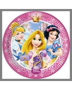 Assiettes Princesse Glamour 20 cm Ø - x8