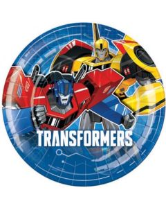 8 Assiettes en carton Transformers à prix discount