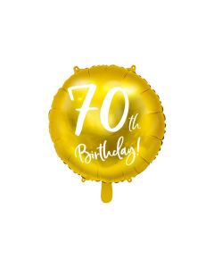 Ballon Anniversaire 70 ans - or 