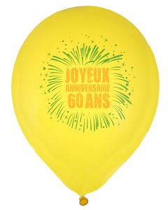 Ballons Joyeux Anniversaire 60 ans