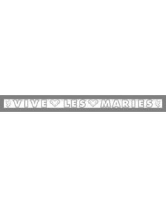 Bannière "Vive les mariés"