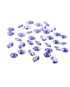 Diamant rond lilas transparent