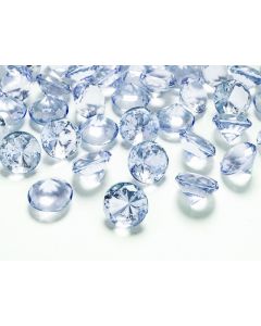 Diamant rond transparent bleu ciel  x10